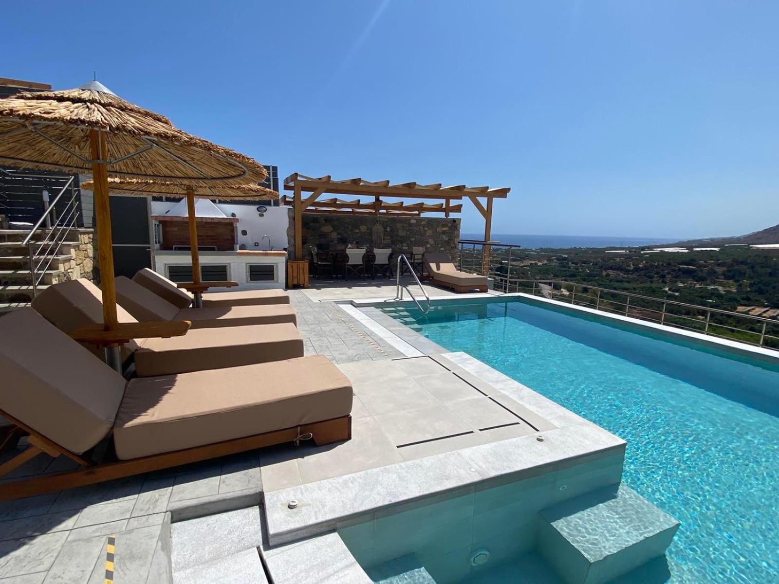 Mediterranean View Villa Makrýgialos Eksteriør billede